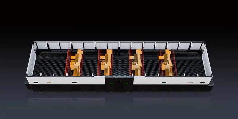 Четырехлучевая синхронизированная резка